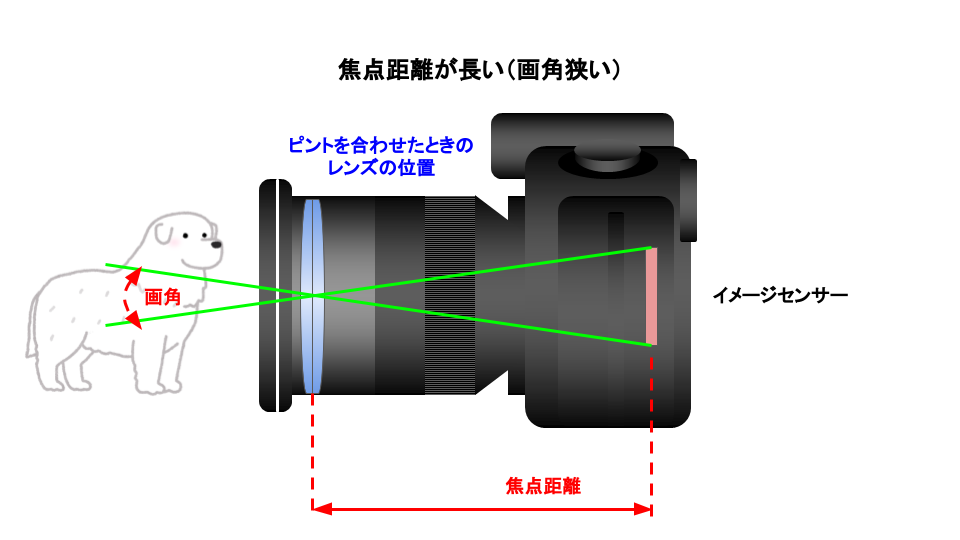 焦点距離長い