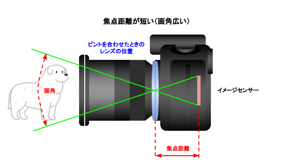 焦点距離短い