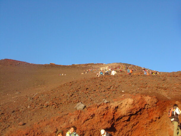 富士山の登山者