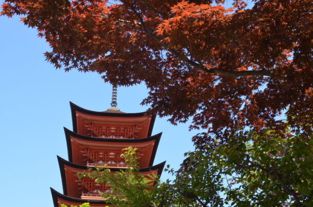 厳島神社五重塔