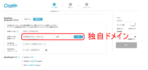 独自ドメイン設定
